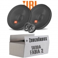 Lautsprecher Boxen JBL 16,5cm System Auto Einbausatz - Einbauset für Skoda Fabia 2 5J Front Heck - justSOUND