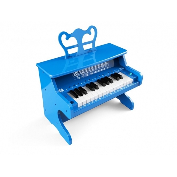 mini-Piano mit eingebautem Bluetooth-Lautsprecher blau