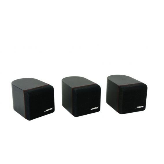 3x Bose Acoustimass Einzelcubes Lautsprecher Series II mit roten Rand Boxen Satelliten
