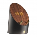 Drahtlose Bluetooth-Lautsprecher Smart Sensor Desktop-Handyständer Tragbar laute Lautstärke Uhrfunktion Holzbildschirm Indoor Ou
