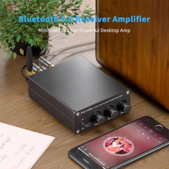 Linuode 19V Audio BT20A Bluetooth TPA3116D2 Sound Power Amplifier 100W Mini HiFi Stereo Audio Klasse D Amp Bass Höhen für Lautsp