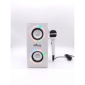 Lexibook BTP180Z iParty-Tragbarer Bluetooth-Lichtlautsprecher mit Mikrofon, Stereoanlage, Lichteffekten, Karaoke, Kabelloser, US