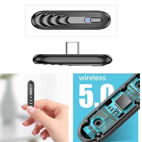 Wireless 5,0 Bluetooth Adapter USB C Konverter für Schalter PS4 PC Laptop Bluetooth Kopfhörer Bluetooth Lautsprecher