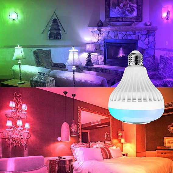 1 Stk. Bluetooth-Lautsprecher-LED-Lampe1Stk. 24-Tasten-IR-Fernbedienung (Optionen) Größe RGB