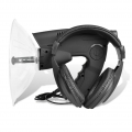 Best Seller Lautsprecher Parabol-Richtmikrofon mit Visierung und Kopfhörer