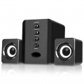 Mini Lautsprecher System mit Subwoofer, USB AUX 3,5 mm Wired Stereo Bass Lautsprecher Multimedia Lautsprechersystem für Desktop-
