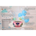 Cyberlux CD-Player mit LED-Beleuchtung | Tragbares Stereo Radio | CD-Player | Kinder Radio | Stereo Radio | Stereoanlage | Pink