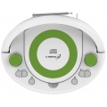 Cyberlux tragbarer CD Player | CD Radio | FM-Radio | 20 Speicherplätze| CD/MP3 USB | AUX IN | Kopfhöreranschluss | Grün