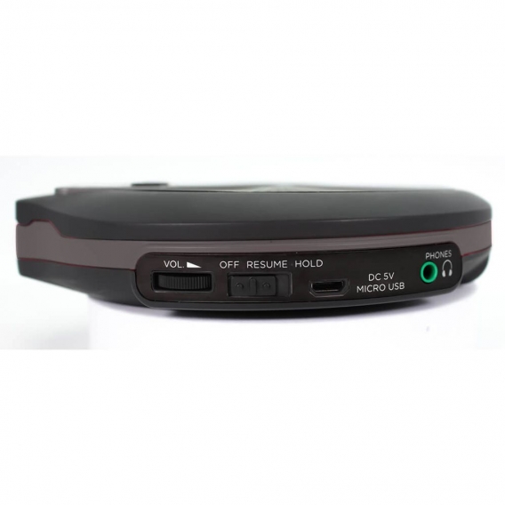 Aiwa PCD-810BK tragbarer CD/CD-R/MP3 Spieler, Grau Schwarz, mit Earphones und Tasche, ESP CD-Player, CD-Spieler, mobil, unterweg