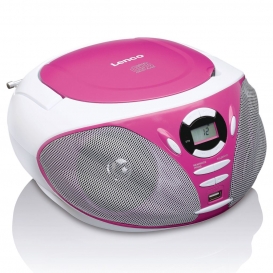 More about Lenco SCD-300PK - Tragbares Radio MP3 CD USB - Pink