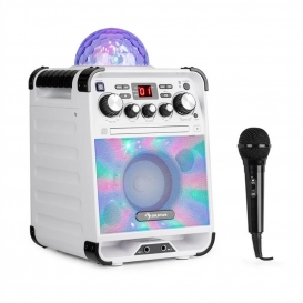 More about AUNA Rockstar - Karaoke-Anlage, Mini-Sound-System, Karaoke-System, LED-Jellyball, AVC-Funktion, Echo-Effekt, Bluetooth, CD, CD-R