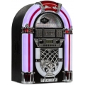 auna Arizona Jukebox Retro-Stereoanlage 50er Jahre Musikbox (Bluetooth, 2 x 2 Watt RMS, LED-Beleuchtung, UKW Radio, USB-Port, MP