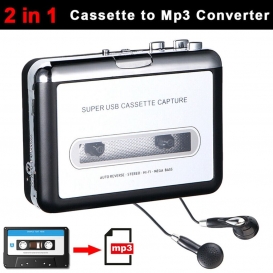 More about 2 in 1 Tragbare Kassettenspieler - USB-Kassetten-Band-zu-MP3-Konverter Capture HiFi Audio Music Player Portable Tape Player Capt