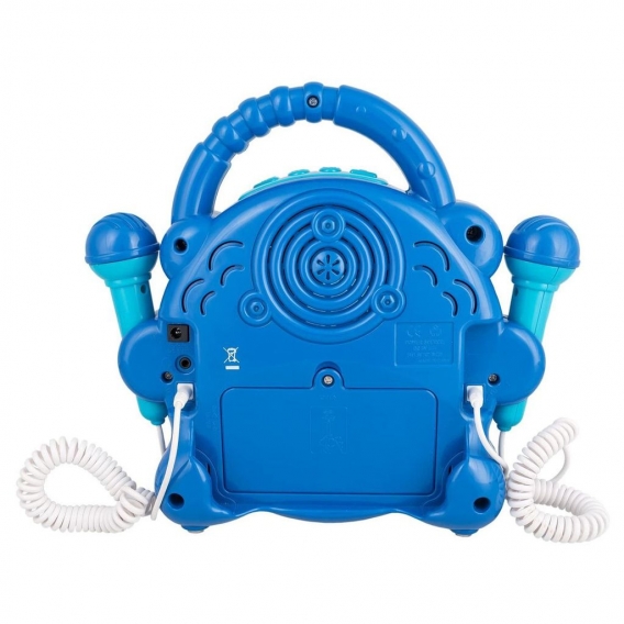 DIV 04.0284 - Idena - Kinder CD-Player, blau, 2 Mikrofonen