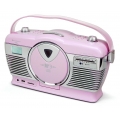 Soundmaster RCD1350 Retro CD/MP3/USB Radio in verschiedenen Farben Farbe: pink