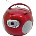 Soundmaster SCD2120 CD-Boombox, UKW/MW, Hörbuchfunktion, AUX-In, versch. Farben Farbe: Rot