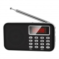 Tragbare Mini AM FM Radio Lautsprecher Musik MP3 Player mit AUX Eingang USB Disk TF Karte MP3 Musik Player Farbe Schwarz