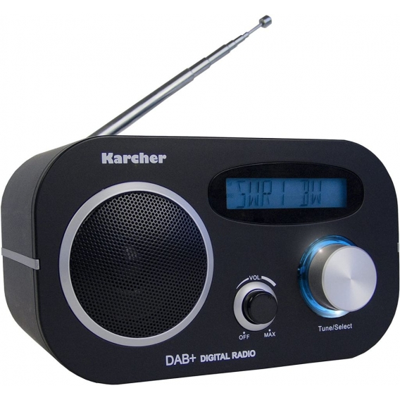 Karcher DAB 2408 DAB+ Digitalradio (FM-Radio, Weckfunktion, Dual-Alarm, Snooze-Funktion)