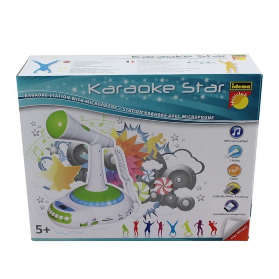 Idena Karaoke Star / Farbe: weiß / mit Radio / USB-, SD- und MMC- Anschluss