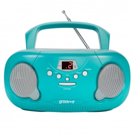 More about Groov-e GVPS733TL Original Boombox tragbarecd-Player mit Radio Teal UK Stecker