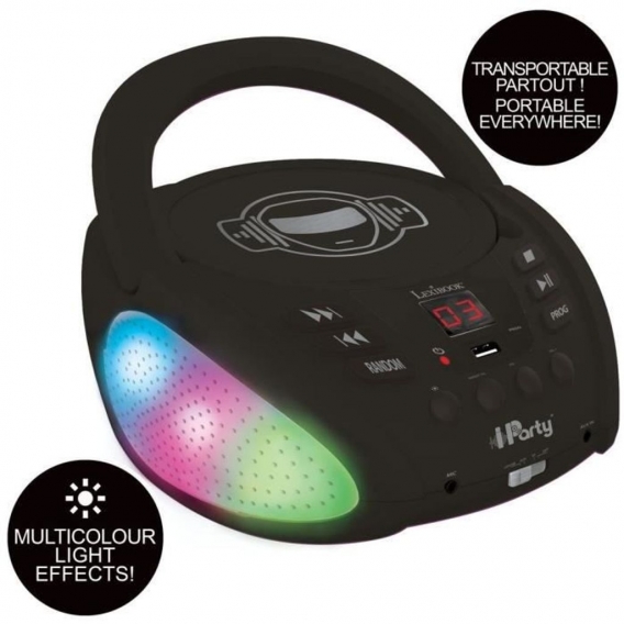 Lexibook - Iparty Bluetooth Light CD-Player - USB