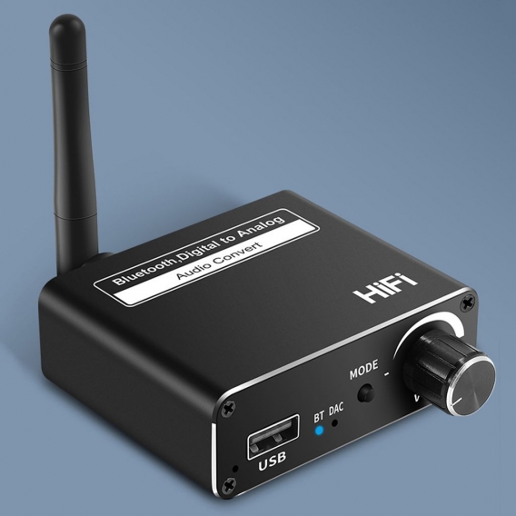 Bluetooth 5.0 USB AUX Koaxial Player Digital-Analog-Konverter Plug & Play