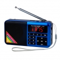 Y-509 tragbares FM-Radio Mini Digital Raido-Lautsprecher mit LED-Taschenlampe Bildschirmanzeige MP3-Musik-Player