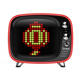 More about Divoom TIVOO Bluetooth v5.0 Lautsprecher mit Smart Pixel Art Display, Farbe:rot