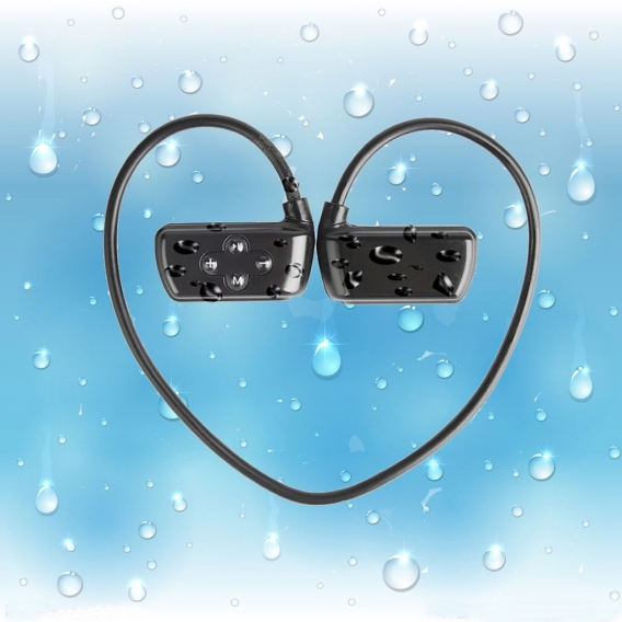 HYC-901 Wireless Bluetooth 5.0 Kopfh?rer IPX8 Wasserdichtes Schwimmsport-Headset mit Mikrofon 8 GB MP3-Player Bluetooth-Kopfh?re