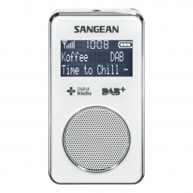 More about Sangean DPR-35 portables DAB+ Radio Lautsprecher, wiederaufladbar versch. Farben Farbe: Weiß