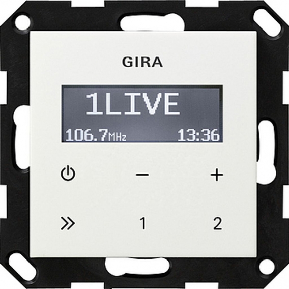 Gira 228403 Elektronik-Gerät für Installationsschalterprogramme UP Radio RDS ohne Lautspreche