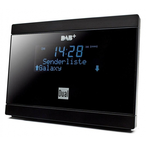 DUAL DAB 2A, DAB+ Radio Uhrenradio FM LCD-Display Wurfantenne schwarz