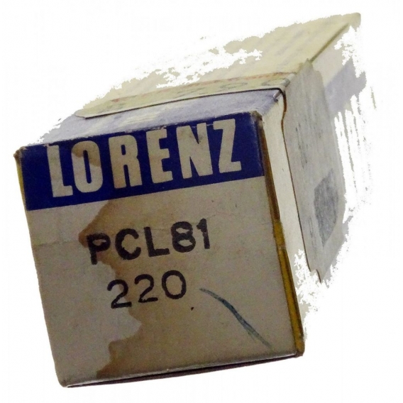 PCL81 Triode-Strahlbündelröhre. Eine Elektronenröhre von Lorenz SEL. ID16378