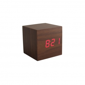 More about 1 x Holz Alarm Sound Control Clock  1 x USB-Kabel  Größe 60 * 60 * 60MM Farbe Braun + Rot Stil Modern