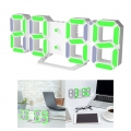 1 x LED Uhr,1 x USB-Kabel Größe 21,5 x 4 x 8,7 cm Farbe Weiß + Grün Stil Modern Standard Wecker