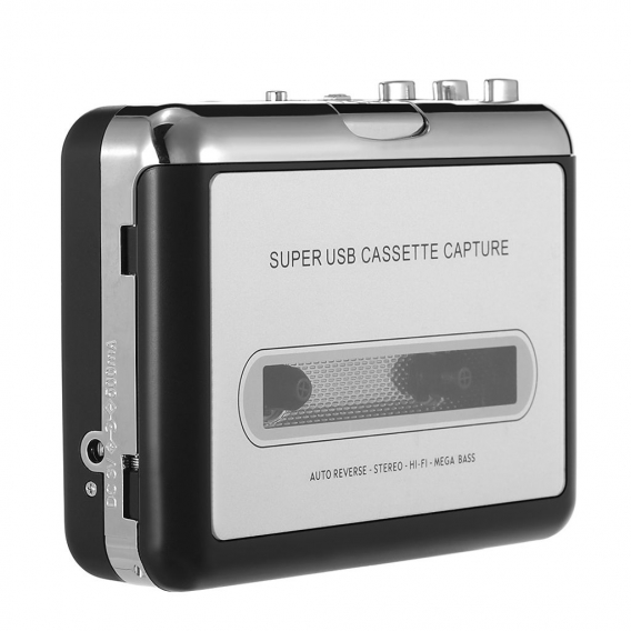 EZCAP USB-Kassetten-Sicherungs-Kassetten-zu-MP3-Konverter in Computer-Stereo-HiFi-Klangqualit?t Mega Bass Audio-Player mit Kopfh