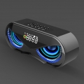 Multifunktions Bluetooth 5,0 Lautsprecher Mit FM Radio Uhr TF Karte Schwarz Farbe Schwarz