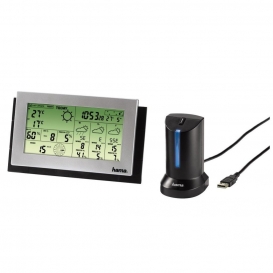 More about Hama "WDS-300" USB Weather Data Station, AA/AAA, Schwarz, Silber