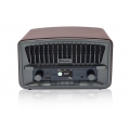 Roadstar HRA-270 D+BT Retro-Radio mit Bluetooth, DAB+/FM RDS Radio, USB/MP3-Player und Wecker mit Dual-Alarm