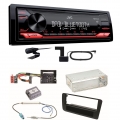 JVC KD-X272DBT Digitalradio Bluetooth USB MP3 FLAC AUX Einbauset für Audi A1 8X