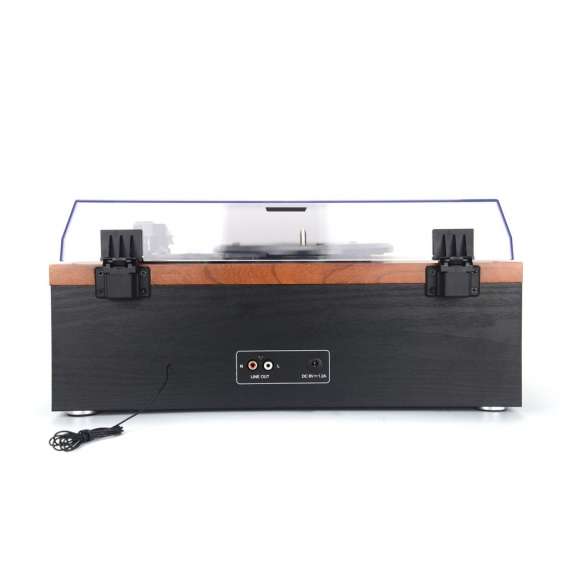 AKAI Plattenspieler mit CD-Spieler und eingebauten Lautsprechern  33/45/78   Bluetooth USB AUX FM-Radio