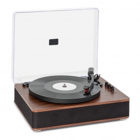 More about auna TT-Classic Plus Plattenspieler - Bluetooth - Aufnahmefunktion von Vinyl auf USB - 33/45/78 U/min - Stereo-Lautsprecher - St