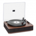 auna TT-Classic Plus Plattenspieler - Bluetooth - Aufnahmefunktion von Vinyl auf USB - 33/45/78 U/min - Stereo-Lautsprecher - St