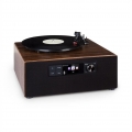 auna Connect Vinyl Cube Plattenspieler , Leistung: 40 Watt max. , integrierte Lautsprecher , Smart Radio: Internet/DAB+/UKW , Pl