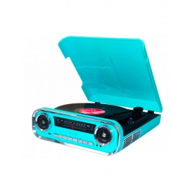 More about Lauson 01TT18, Audio-Plattenspieler mit Riemenantrieb, Schwarz, Blau, 33,45,78 RPM, FM, USB Typ-A, 3,5 mm