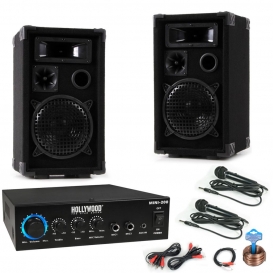 More about Musikanlage mit PA Boxen und Bluetooth Verstärker DJ-MINI 2