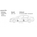 JBL STAGE2 624 | 2-Wege | 16,5cm Koax Lautsprecher - Einbauset für Peugeot 407 - justSOUND