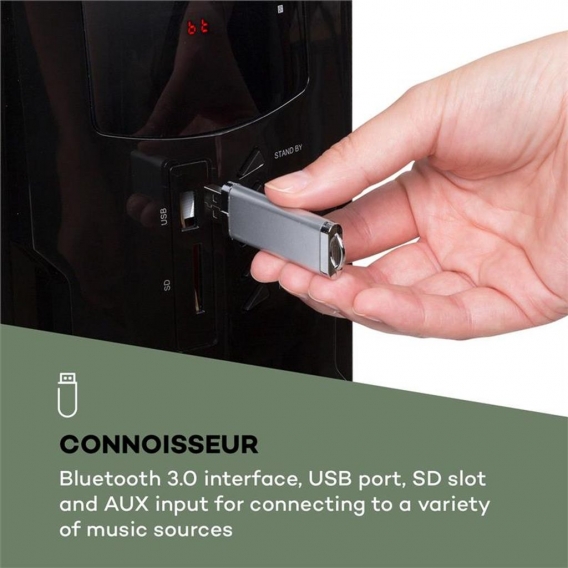 AUNA Areal Nobility Surround Sound System 5.1-Kanal Heimkinosystem Lautsprechersystem (120 Watt RMS, 13,3 cm (5,25") Subwoofer, 