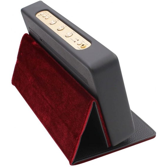 Ledertasche Stand Cover für Stockwell Bluetooth Speaker (Schwarz)