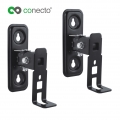 conecto CC50287 Halterung für Lautsprecher 2er-Set (1/4 Zoll oder Play1), neigbar: -50° bis +90°, schwenkbar: -60° bis +60°, Wan